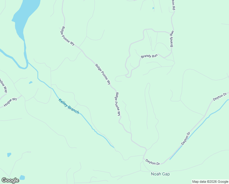 map of restaurants, bars, coffee shops, grocery stores, and more near Ridge Pointe Way in Blairsville