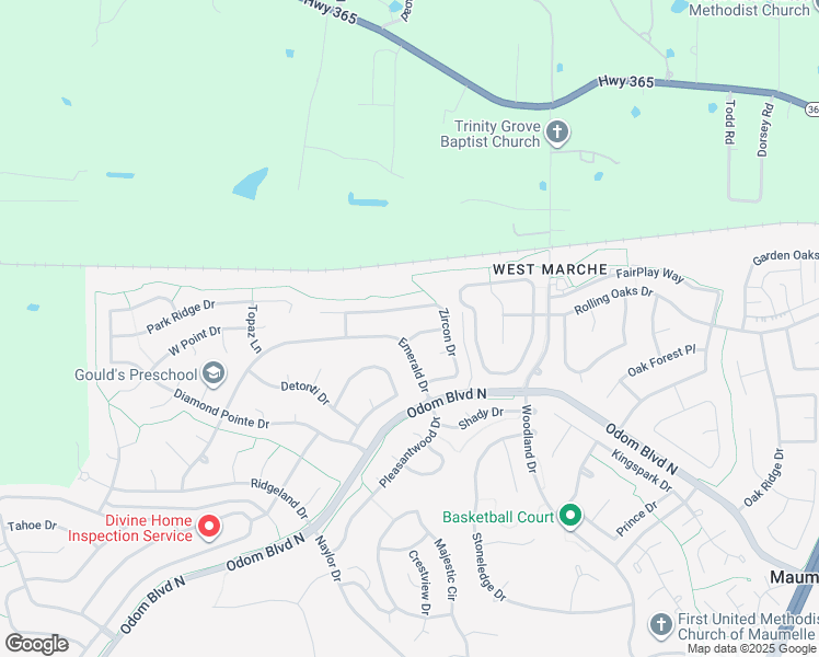 map of restaurants, bars, coffee shops, grocery stores, and more near 29 Turquoise Drive in Maumelle