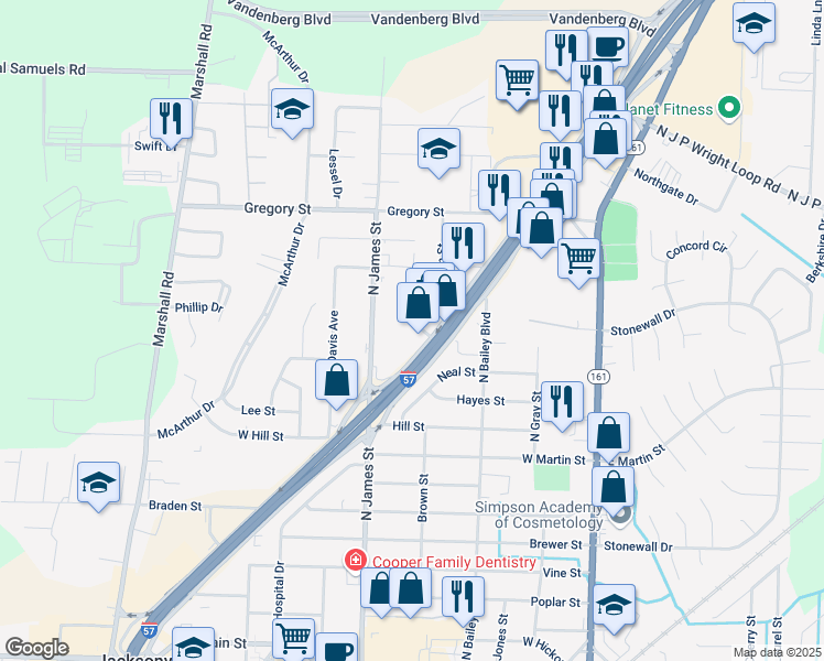 map of restaurants, bars, coffee shops, grocery stores, and more near 101 Tag Street in Jacksonville