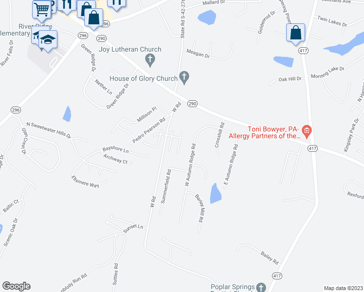 map of restaurants, bars, coffee shops, grocery stores, and more near 811 Lynshire Lane in Moore