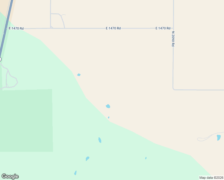map of restaurants, bars, coffee shops, grocery stores, and more near 20826 East 1470 Road in Lone Wolf