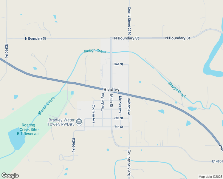 map of restaurants, bars, coffee shops, grocery stores, and more near in Bradley