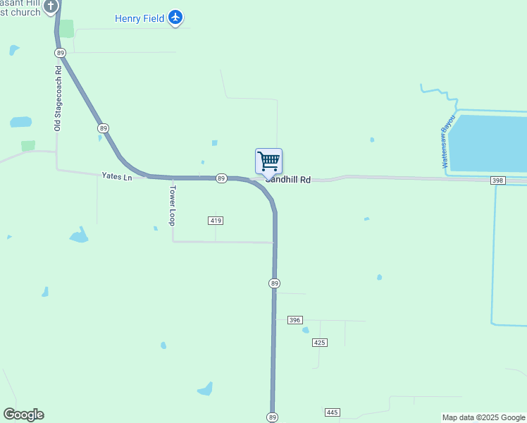 map of restaurants, bars, coffee shops, grocery stores, and more near 7512 Arkansas 89 in Lonoke