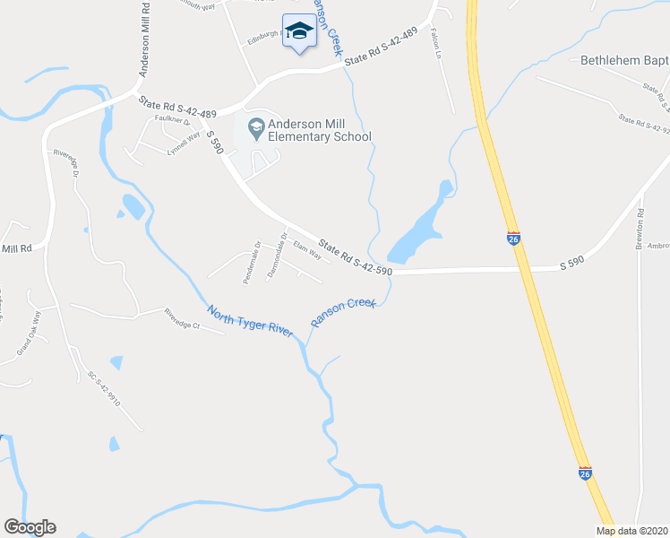 map of restaurants, bars, coffee shops, grocery stores, and more near 742 Elam Way in Moore