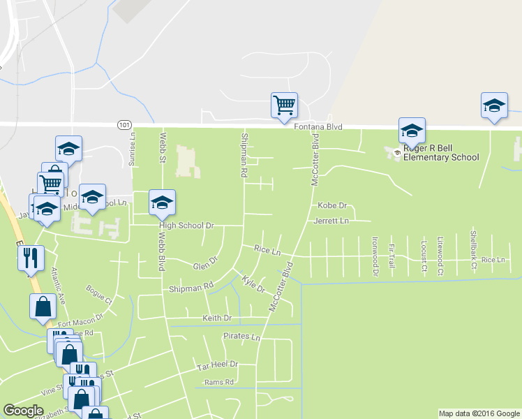 map of restaurants, bars, coffee shops, grocery stores, and more near 200 Shipman Road in Havelock