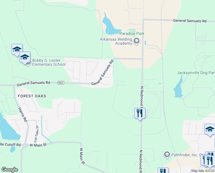 map of restaurants, bars, coffee shops, grocery stores, and more near 33 Dawn Court in Jacksonville