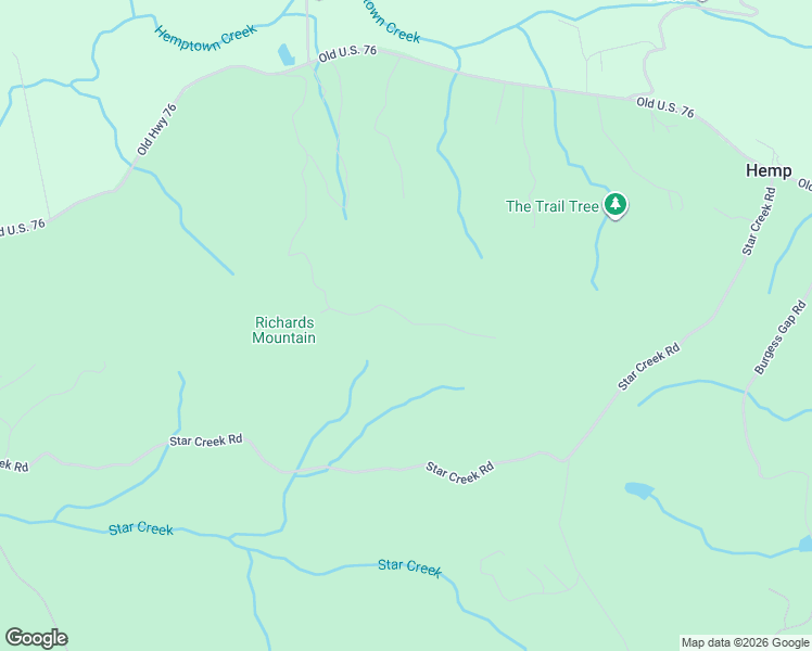 map of restaurants, bars, coffee shops, grocery stores, and more near 192 Hemptown Heights Drive in Morganton