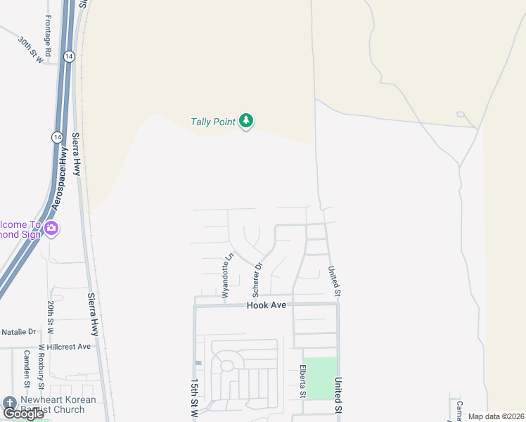 map of restaurants, bars, coffee shops, grocery stores, and more near 1240 Bradford Avenue in Rosamond