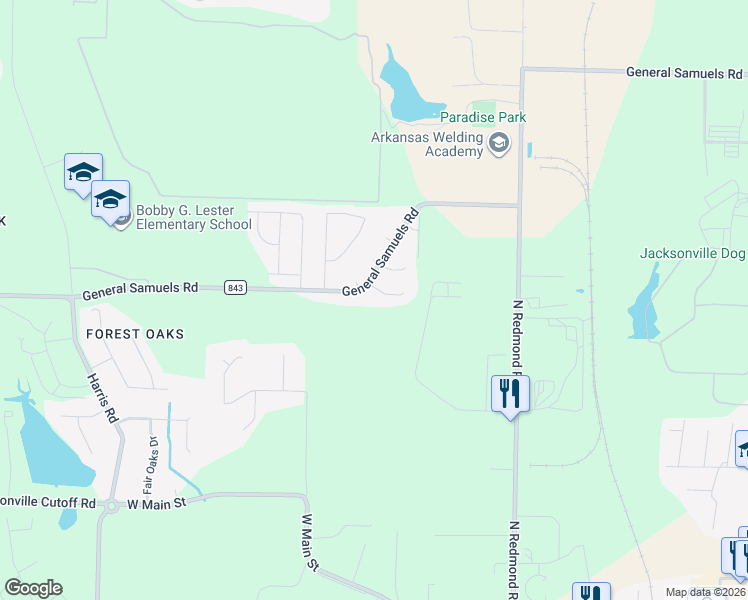map of restaurants, bars, coffee shops, grocery stores, and more near 23 Dawn Court in Jacksonville