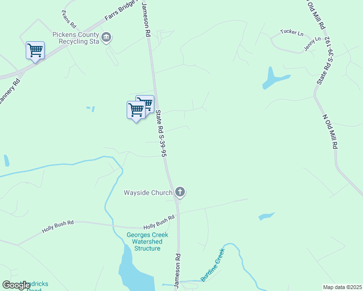 map of restaurants, bars, coffee shops, grocery stores, and more near in Easley