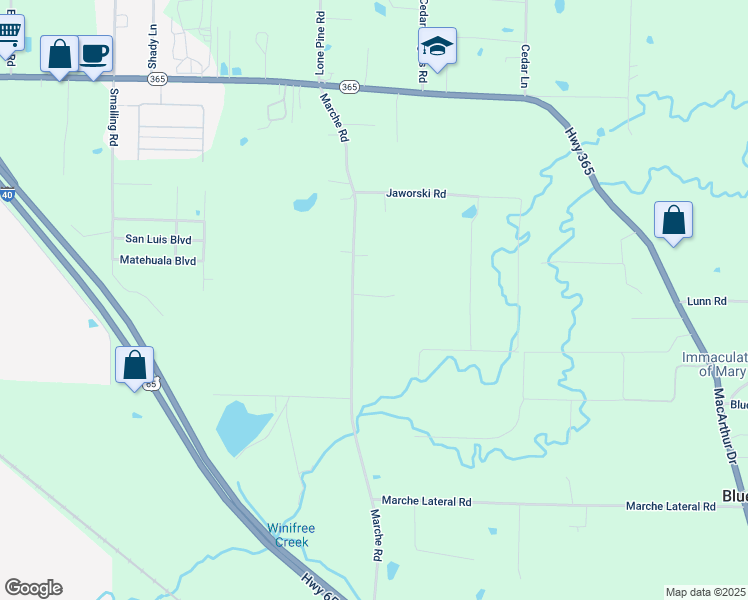 map of restaurants, bars, coffee shops, grocery stores, and more near 5413 East Fisher Road in North Little Rock
