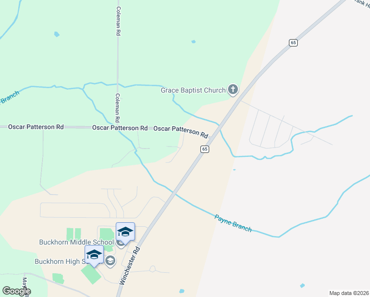 map of restaurants, bars, coffee shops, grocery stores, and more near 107 Clayton Mance Road in New Market