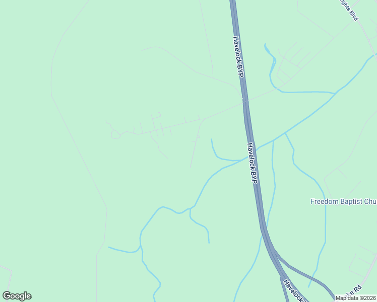 map of restaurants, bars, coffee shops, grocery stores, and more near 104 Pulley Road in Havelock