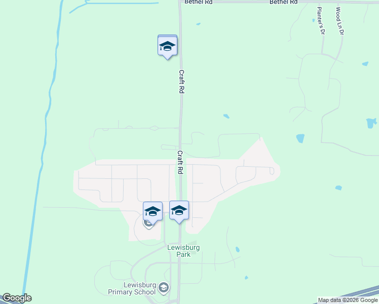 map of restaurants, bars, coffee shops, grocery stores, and more near 1250 Craft Road in Olive Branch