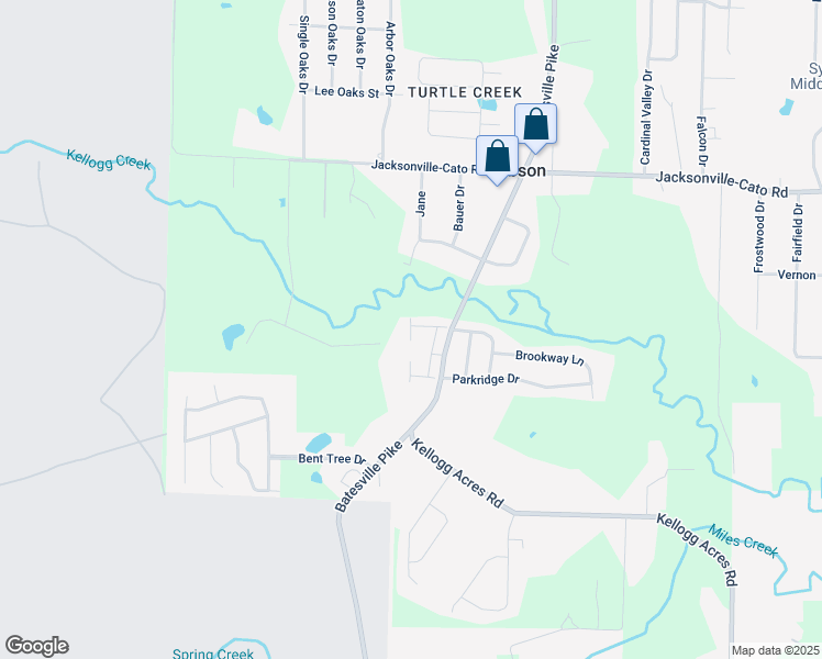 map of restaurants, bars, coffee shops, grocery stores, and more near 3 Santiago Drive in Sherwood