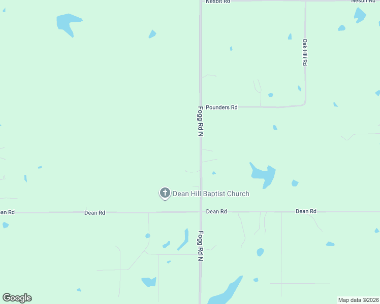 map of restaurants, bars, coffee shops, grocery stores, and more near 1195 Fogg Road North in DeSoto County
