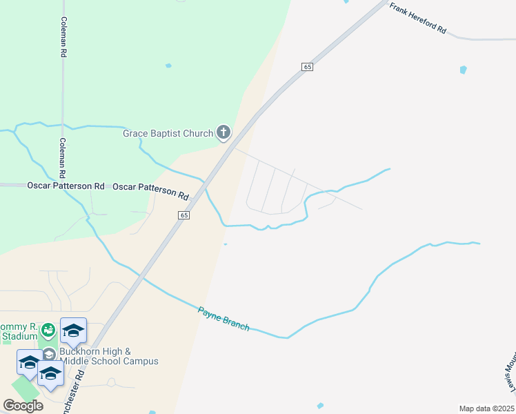 map of restaurants, bars, coffee shops, grocery stores, and more near 100 Emma Grace Lane in New Market