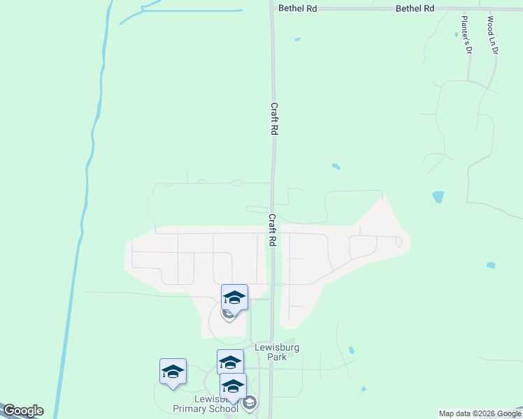 map of restaurants, bars, coffee shops, grocery stores, and more near 1295 Craft Road in Olive Branch
