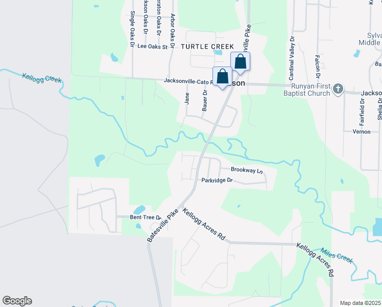 map of restaurants, bars, coffee shops, grocery stores, and more near 11723 La Estrada Drive in Sherwood