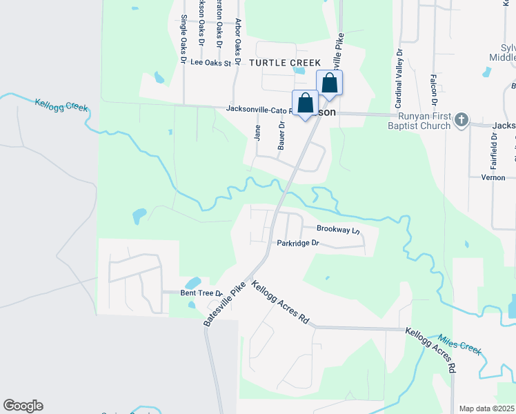 map of restaurants, bars, coffee shops, grocery stores, and more near 11723 La Estrada Drive in Sherwood