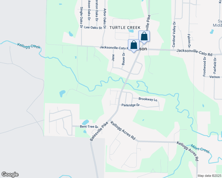map of restaurants, bars, coffee shops, grocery stores, and more near 11723 La Estrada Drive in Sherwood