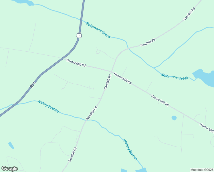 map of restaurants, bars, coffee shops, grocery stores, and more near 883 Sandhill Road in Rockingham