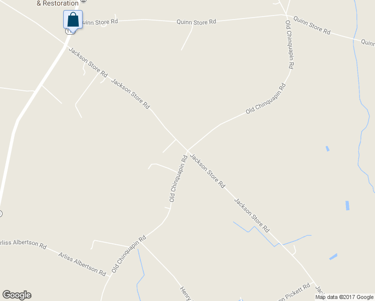 map of restaurants, bars, coffee shops, grocery stores, and more near Old Chinquapin Road in Beulaville