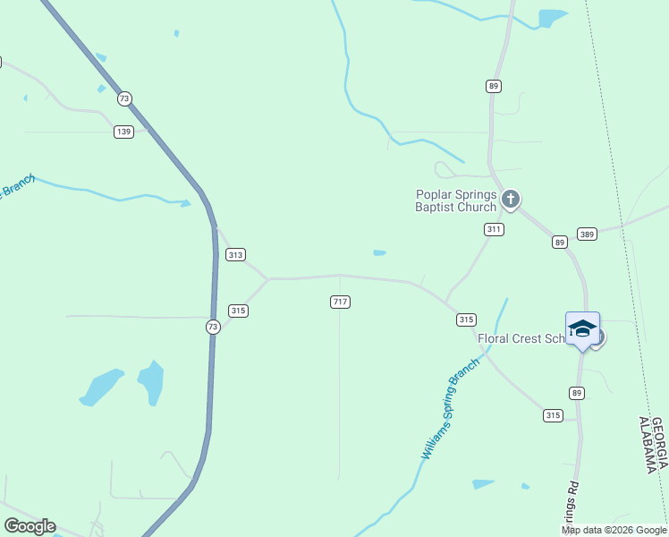 map of restaurants, bars, coffee shops, grocery stores, and more near 385 County Road 315 in Bryant