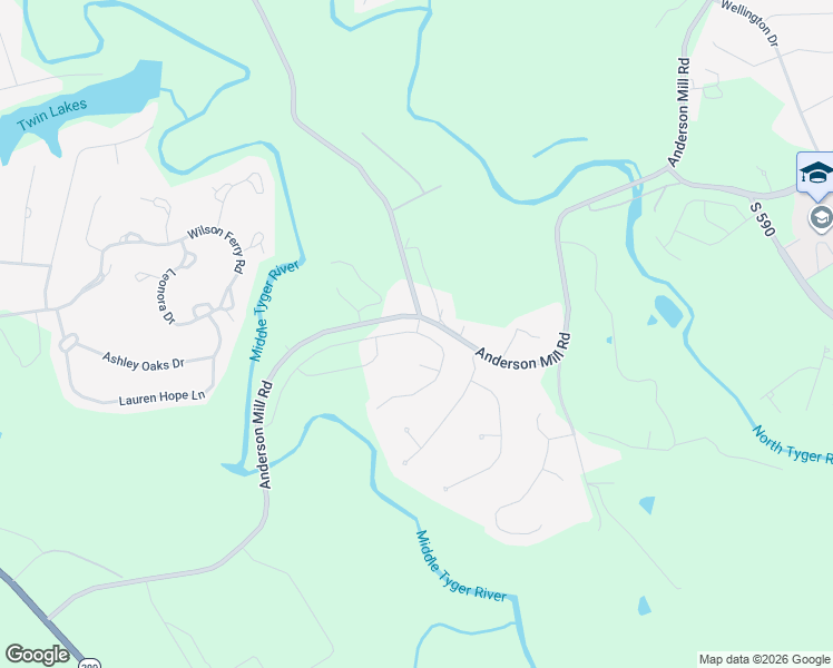 map of restaurants, bars, coffee shops, grocery stores, and more near 516 Furman Creek Court in Moore