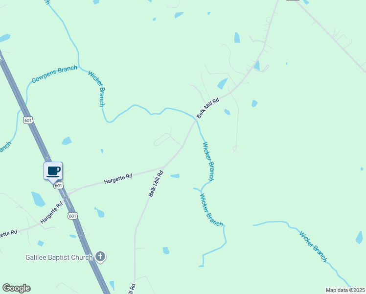 map of restaurants, bars, coffee shops, grocery stores, and more near 4223 Belk Mill Road in Monroe