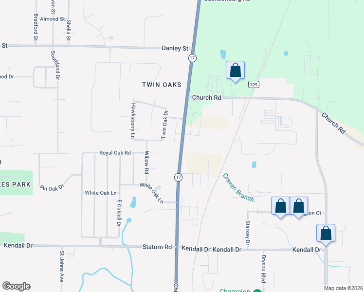 map of restaurants, bars, coffee shops, grocery stores, and more near 4770 Chisholm Road in Florence