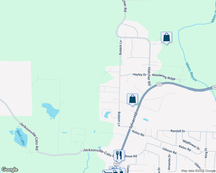 map of restaurants, bars, coffee shops, grocery stores, and more near 8 Foxgrove Lane in Sherwood
