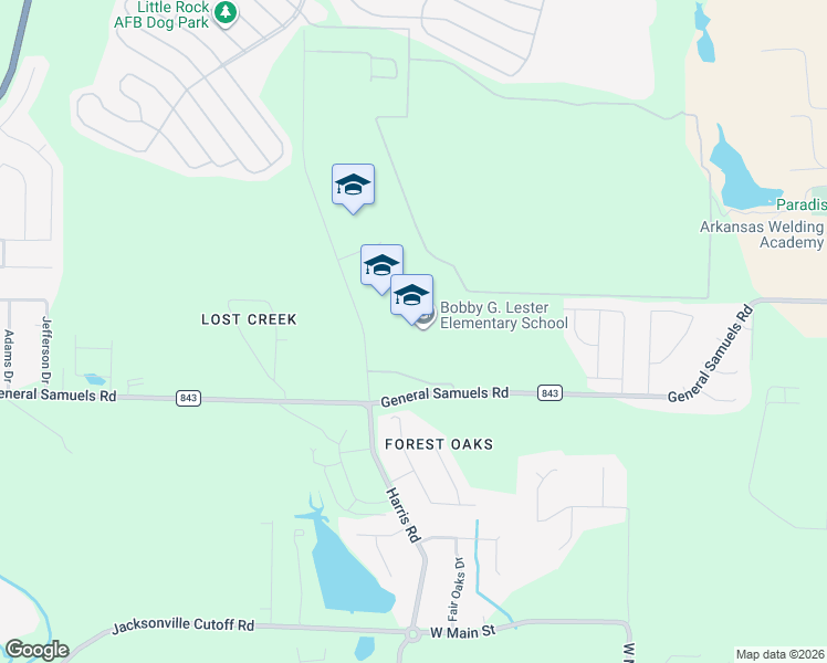 map of restaurants, bars, coffee shops, grocery stores, and more near 601 Harris Road in Jacksonville