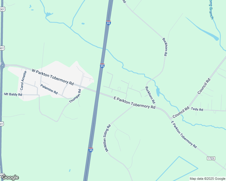 map of restaurants, bars, coffee shops, grocery stores, and more near 175 Angie Drive in Parkton