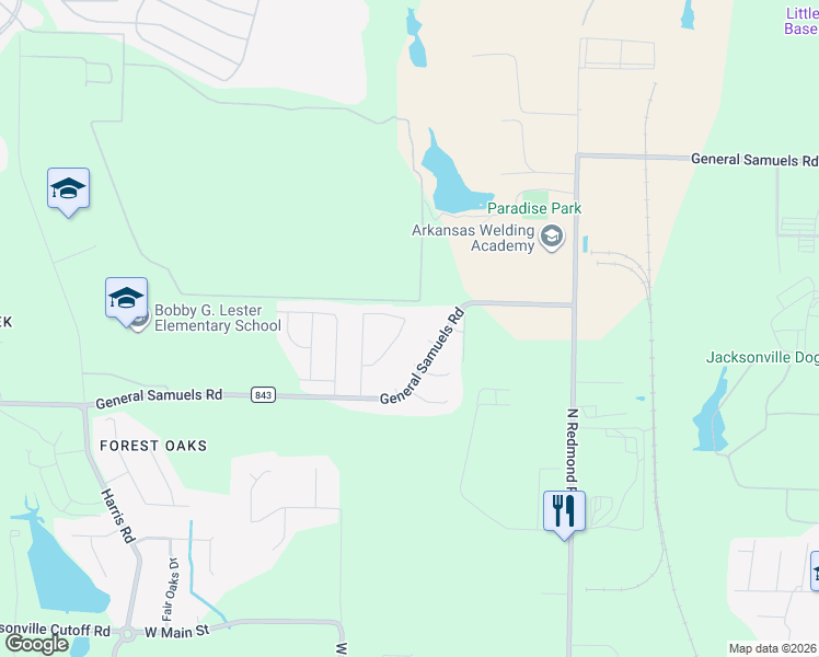 map of restaurants, bars, coffee shops, grocery stores, and more near 1517 Elaine Drive in Jacksonville