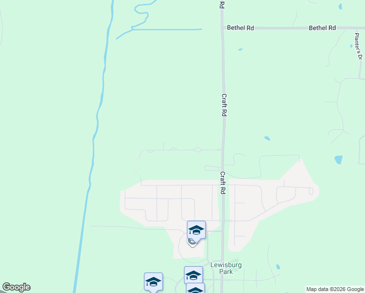 map of restaurants, bars, coffee shops, grocery stores, and more near 1295 Craft Road in Olive Branch