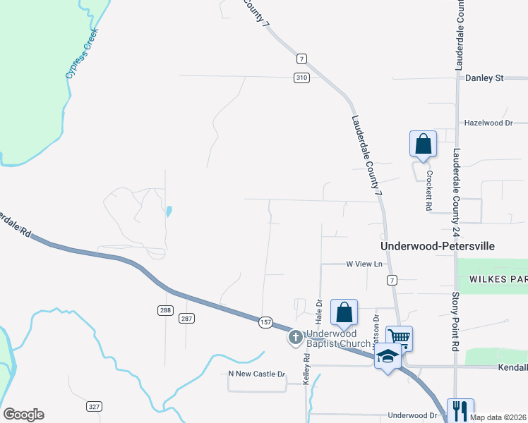 map of restaurants, bars, coffee shops, grocery stores, and more near 393 Price Drive in Florence