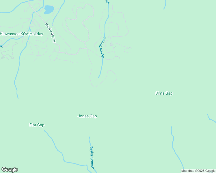 map of restaurants, bars, coffee shops, grocery stores, and more near 4765 Jones Gap Road in Hiawassee