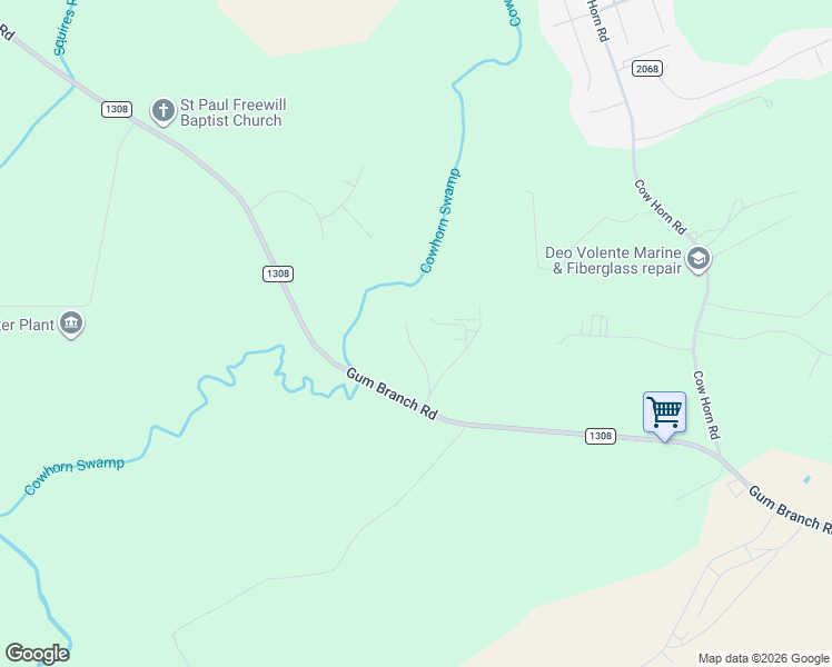 map of restaurants, bars, coffee shops, grocery stores, and more near 6810 Gum Branch Road in Richlands