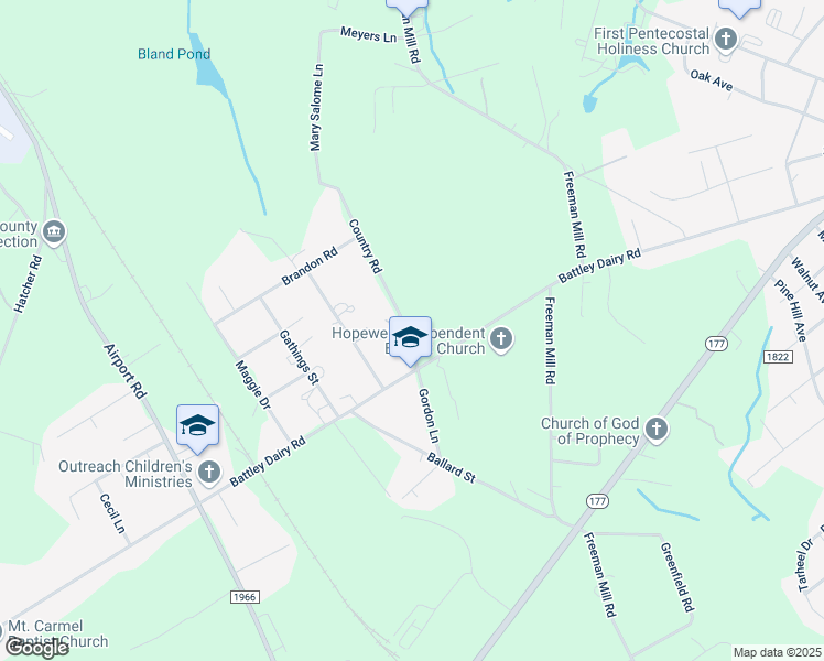 map of restaurants, bars, coffee shops, grocery stores, and more near 185 Country Road in Hamlet