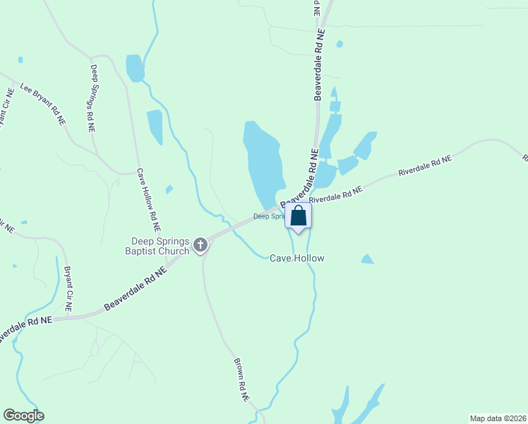 map of restaurants, bars, coffee shops, grocery stores, and more near 1786 Beaverdale Road Northeast in Dalton