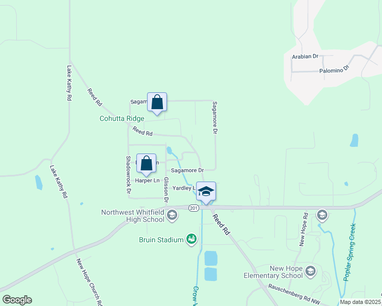 map of restaurants, bars, coffee shops, grocery stores, and more near 608 Fondel Lane in Tunnel Hill