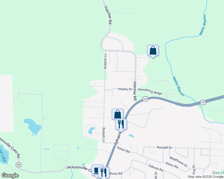 map of restaurants, bars, coffee shops, grocery stores, and more near 7806 Hayley Drive in Sherwood