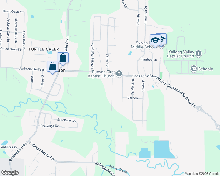 map of restaurants, bars, coffee shops, grocery stores, and more near 10 Lenox Drive in Sherwood