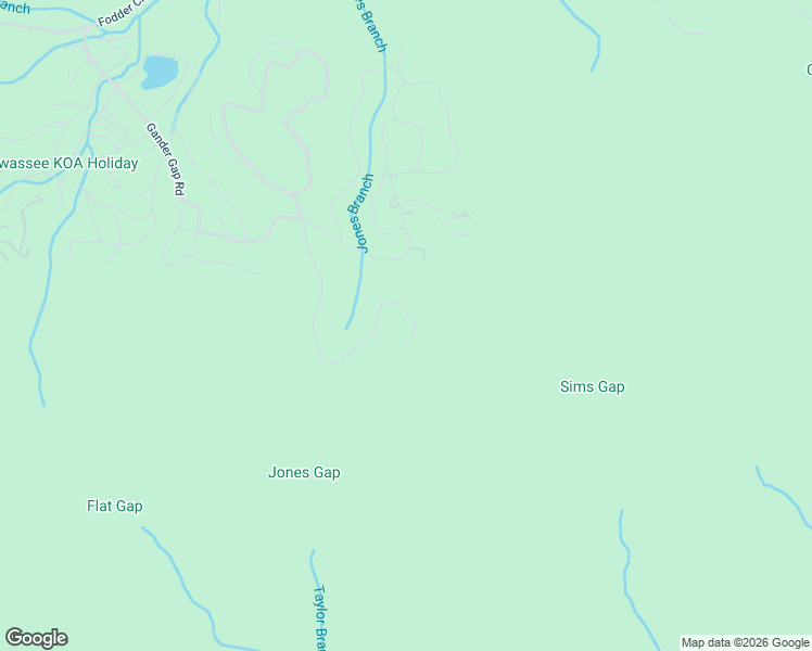 map of restaurants, bars, coffee shops, grocery stores, and more near 4681 Jones Gap Road in Hiawassee