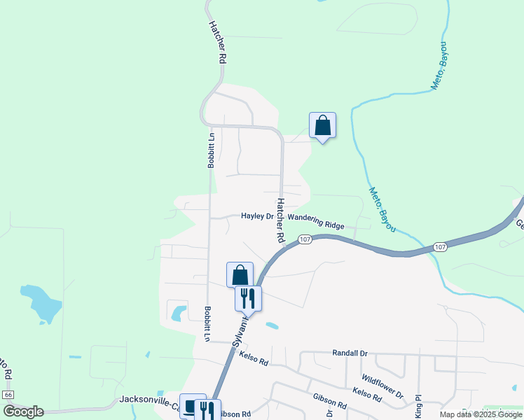 map of restaurants, bars, coffee shops, grocery stores, and more near 7606 Hayley Dr in Sherwood