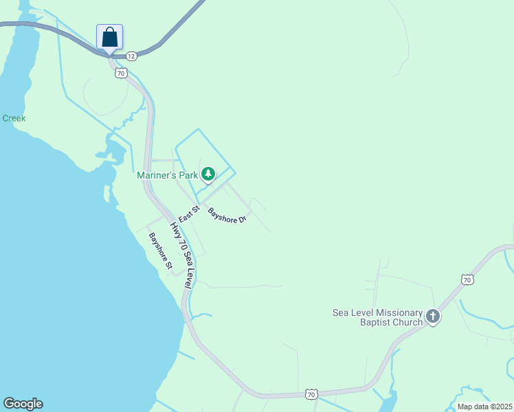 map of restaurants, bars, coffee shops, grocery stores, and more near 1013 Nelsonbay Drive in Sealevel