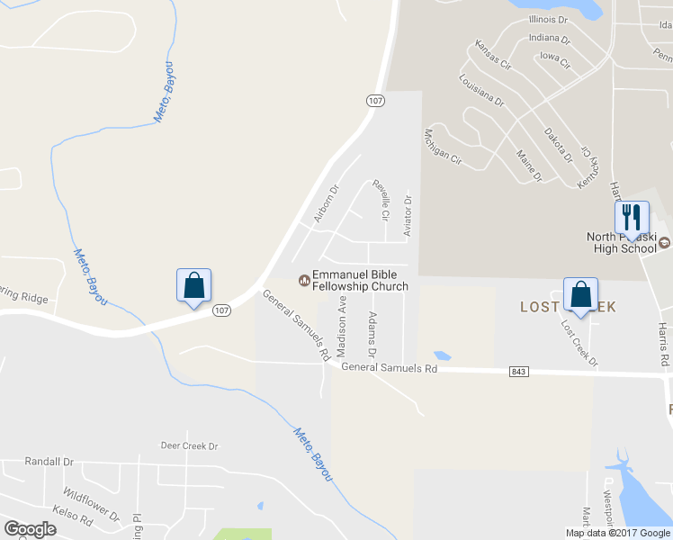 map of restaurants, bars, coffee shops, grocery stores, and more near 6025 Flight Court in Jacksonville