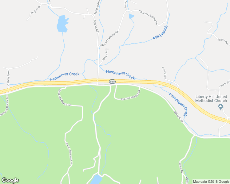 map of restaurants, bars, coffee shops, grocery stores, and more near Briar Cove Road in Morganton