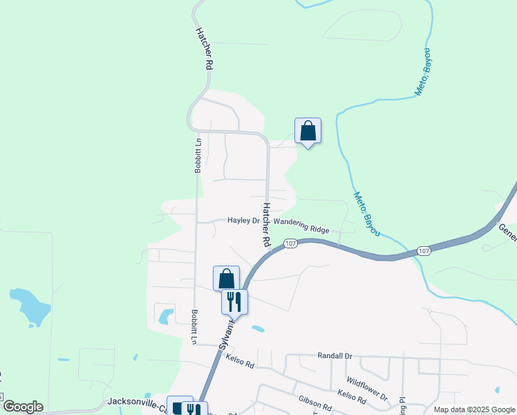 map of restaurants, bars, coffee shops, grocery stores, and more near 8005 Langer Drive in Sherwood